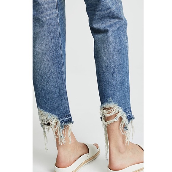 MOUSSY MV Leola Cropped Straight destroyed Jeans - Picture 6 of 15